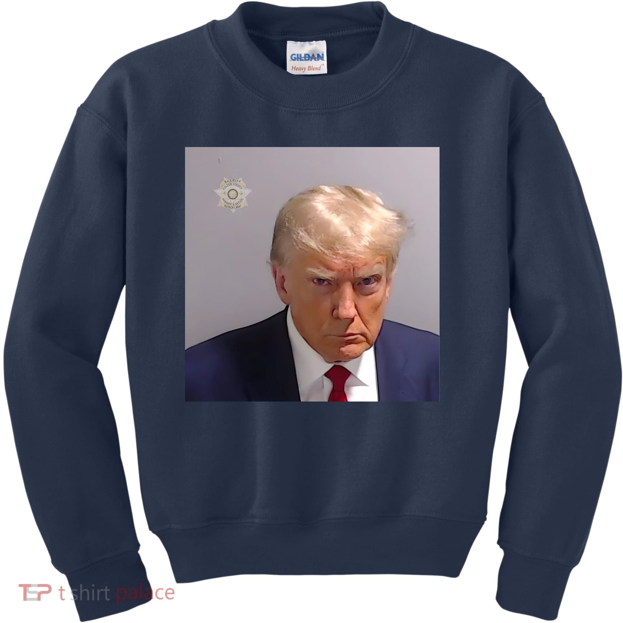 Real Donald Trump Mugshot At Fulton County Sheriffs Office Kids Sweatshirt