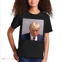 Real Donald Trump Mugshot At Fulton County Sheriffs Office Kids T-Shirt thumb 2