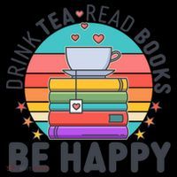 Retro Drink Tea Read Books Be Happy Coffee Mug thumb 5