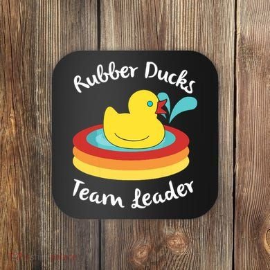 Rubber Ducks Team Leader Water Play Time Coaster