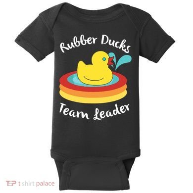 Rubber Ducks Team Leader Water Play Time Baby Bodysuit