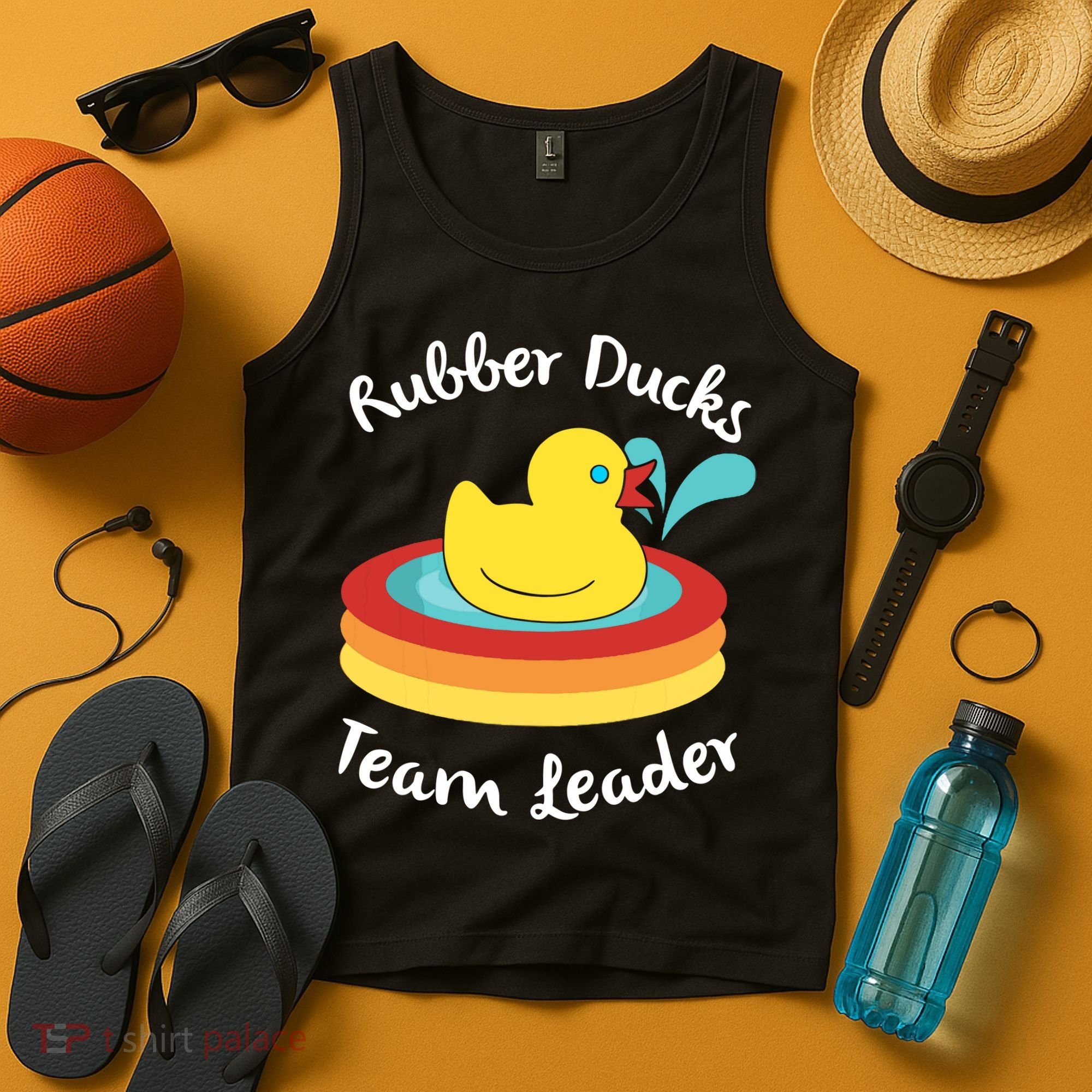 Rubber Ducks Team Leader Water Play Time Tank Top