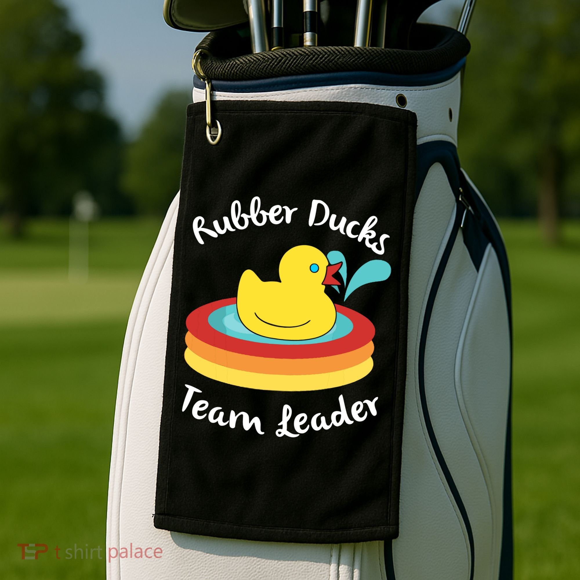 Rubber Ducks Team Leader Water Play Time Golf Towel