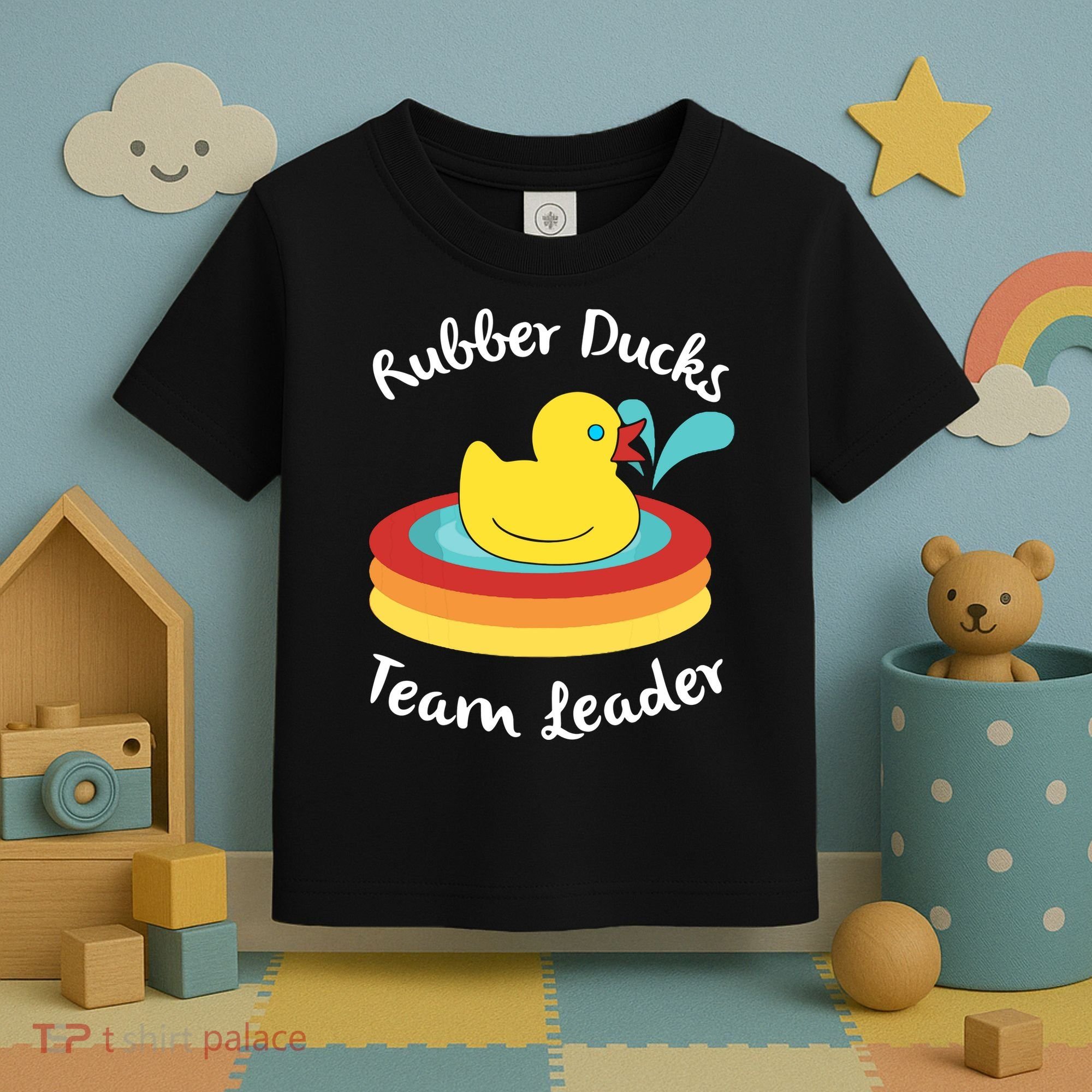 Rubber Ducks Team Leader Water Play Time Toddler T-Shirt