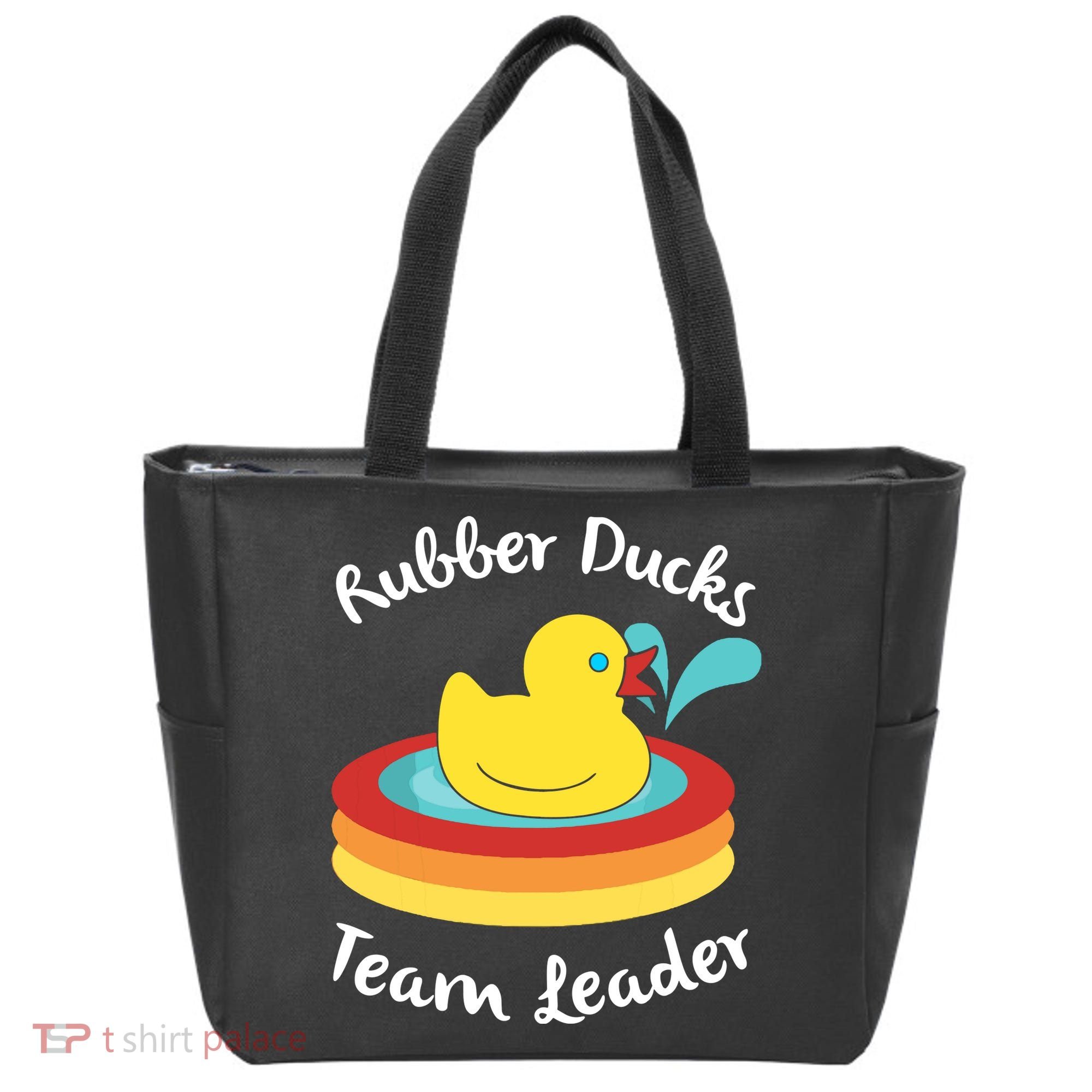 Rubber Ducks Team Leader Water Play Time Tote Bag