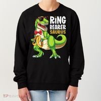 Ring Dude T Rex Wedding Party Ring Bearer Saurus Women's Sweatshirt thumb 0