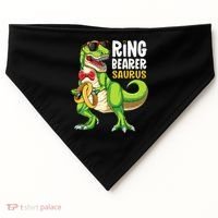Ring Dude T Rex Wedding Party Ring Bearer Saurus USA-Made Doggie Bandana thumb 0