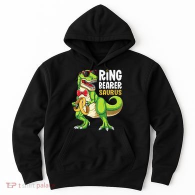Ring Dude T Rex Wedding Party Ring Bearer Saurus Hoodie