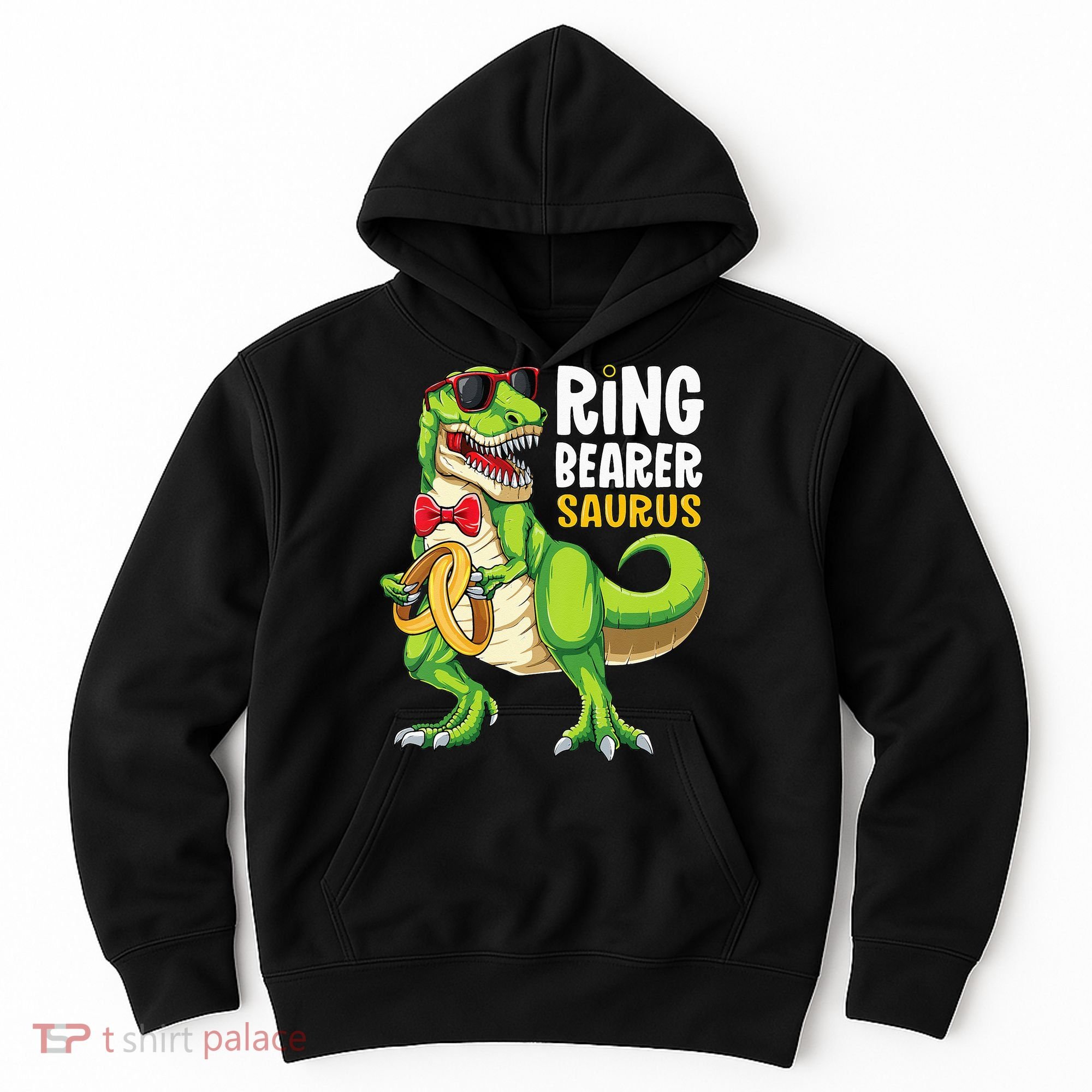 Ring Dude T Rex Wedding Party Ring Bearer Saurus Hoodie