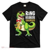 Ring Dude T Rex Wedding Party Ring Bearer Saurus T-Shirt thumb 0