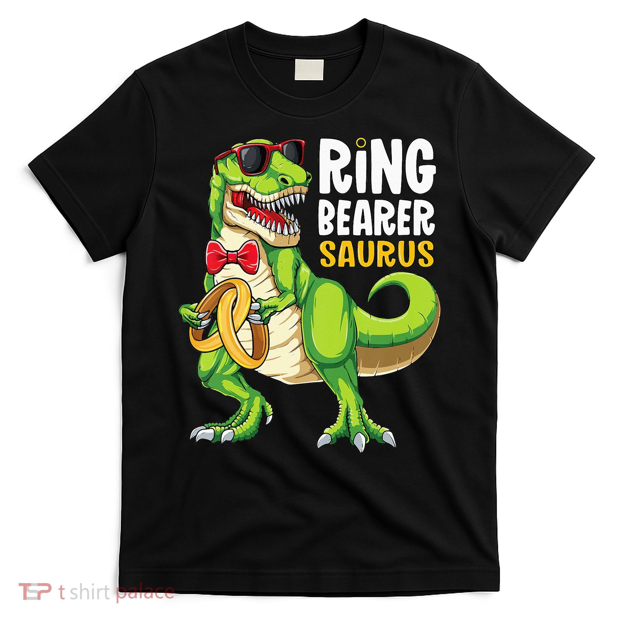 Ring Dude T Rex Wedding Party Ring Bearer Saurus T-Shirt