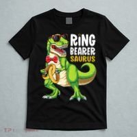 Ring Dude T Rex Wedding Party Ring Bearer Saurus T-Shirt thumb 5