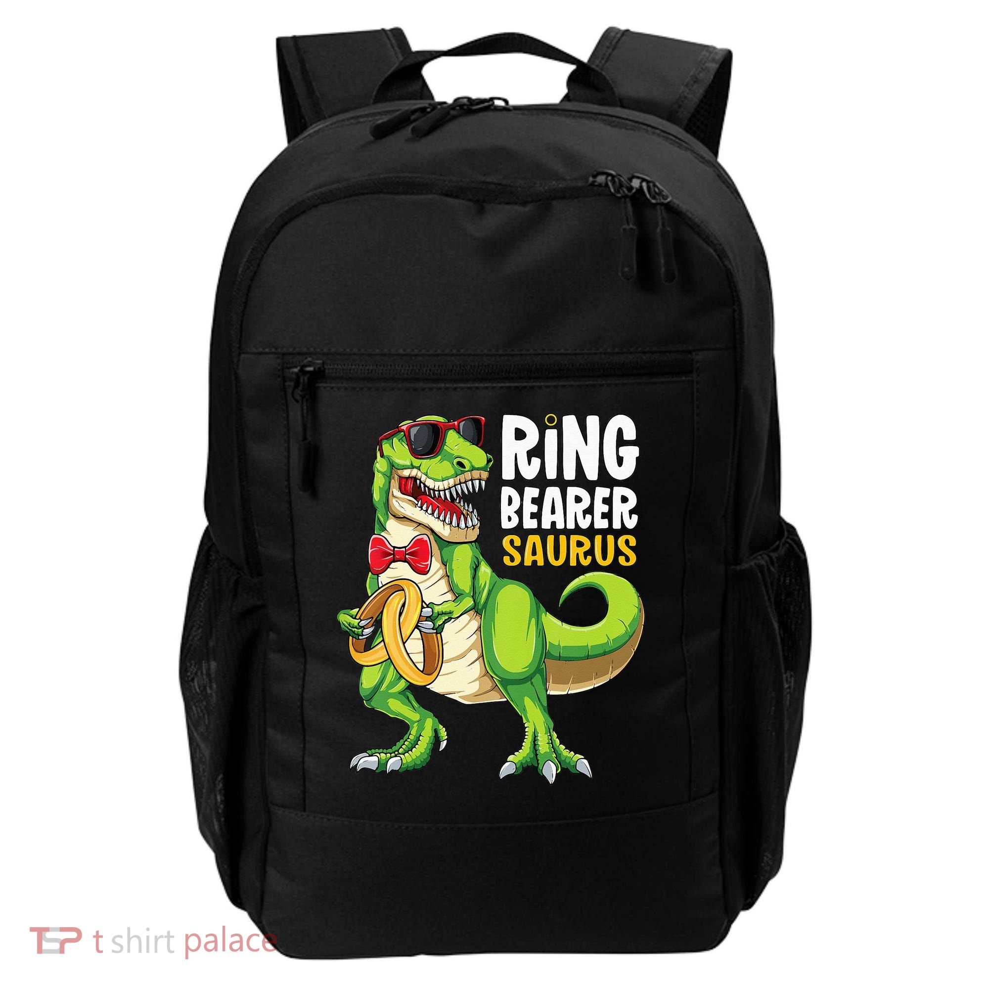 Ring Dude T Rex Wedding Party Ring Bearer Saurus Backpack