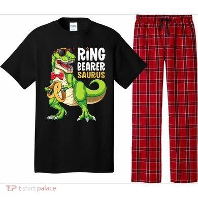 Ring Dude T Rex Wedding Party Ring Bearer Saurus Pajama Set