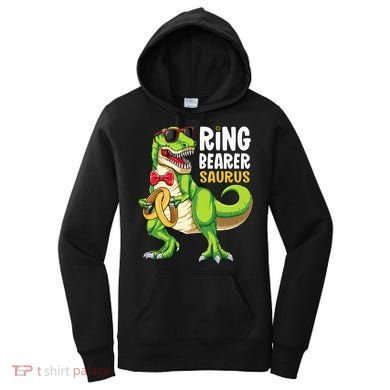 Ring Dude T Rex Wedding Party Ring Bearer Saurus Women's Hoodie