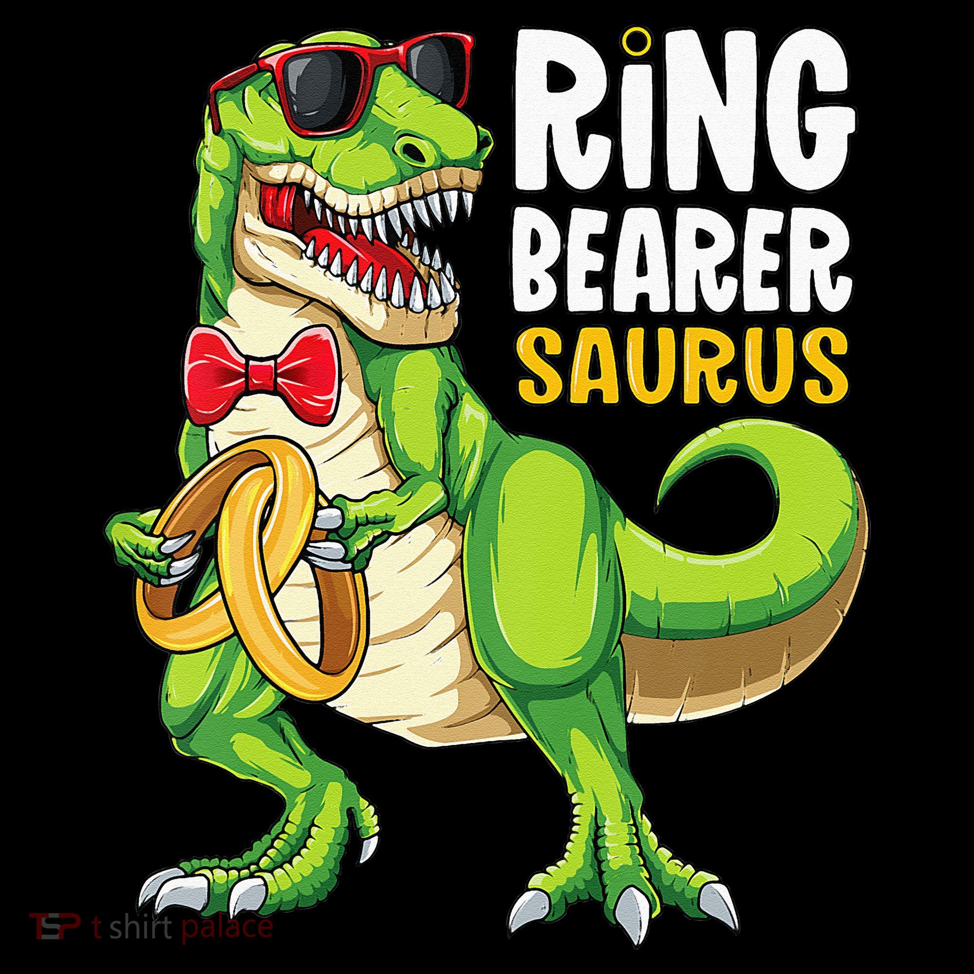 Ring Dude T Rex Wedding Party Ring Bearer Saurus Ornament