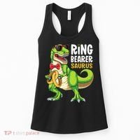 Ring Dude T Rex Wedding Party Ring Bearer Saurus Women's Tank Top thumb 0