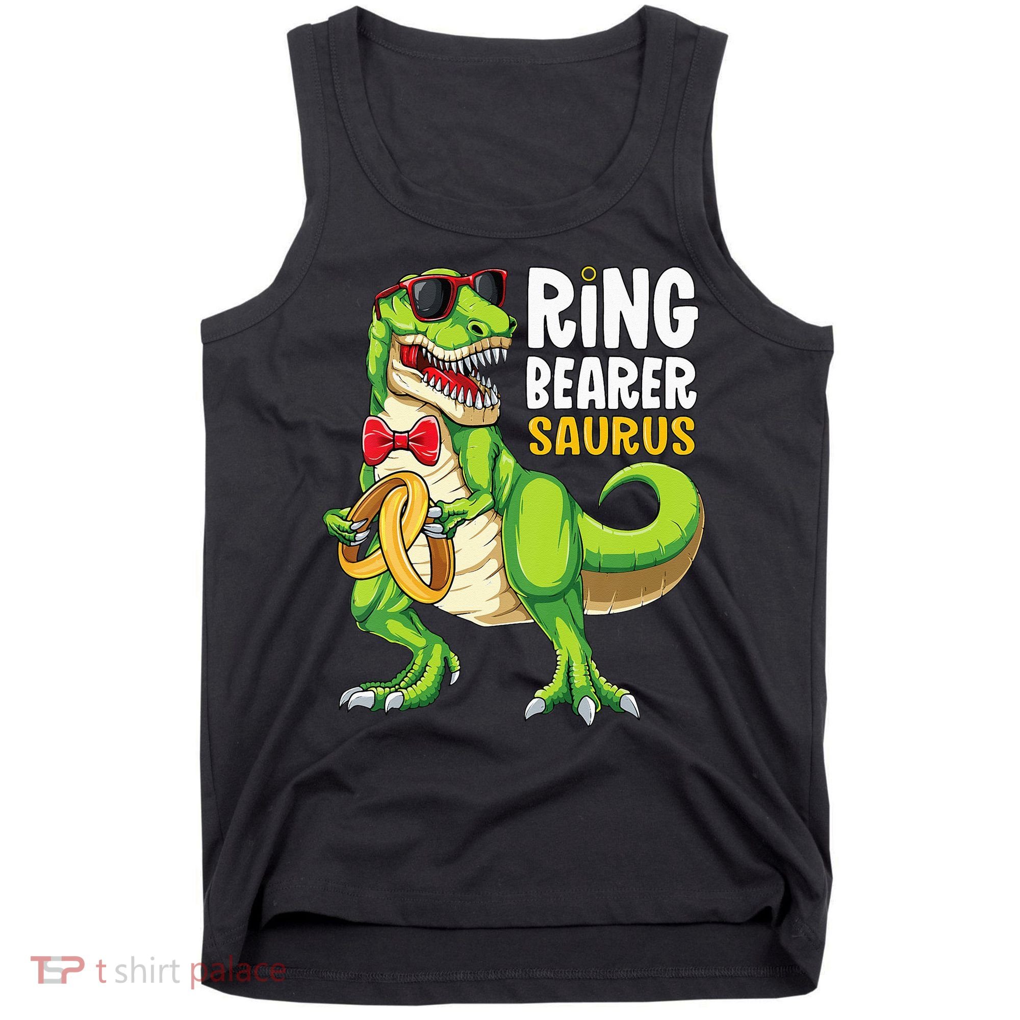 Ring Dude T Rex Wedding Party Ring Bearer Saurus Tank Top