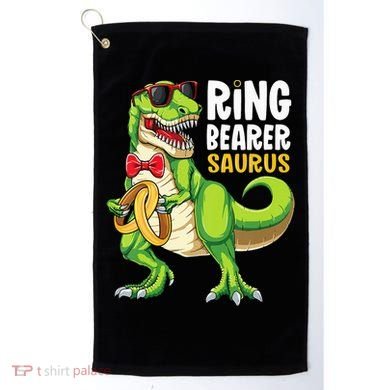 Ring Dude T Rex Wedding Party Ring Bearer Saurus Golf Towel
