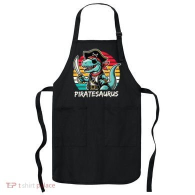 Retro Dinosaur T Rex Pirate Costume Piratesaurus Apron