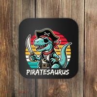 Retro Dinosaur T Rex Pirate Costume Piratesaurus Coaster thumb 0