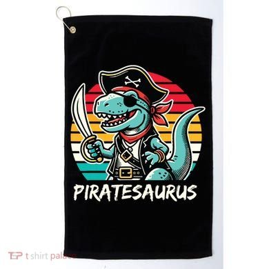Retro Dinosaur T Rex Pirate Costume Piratesaurus Golf Towel