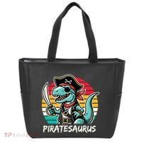 Retro Dinosaur T Rex Pirate Costume Piratesaurus Tote Bag thumb 0