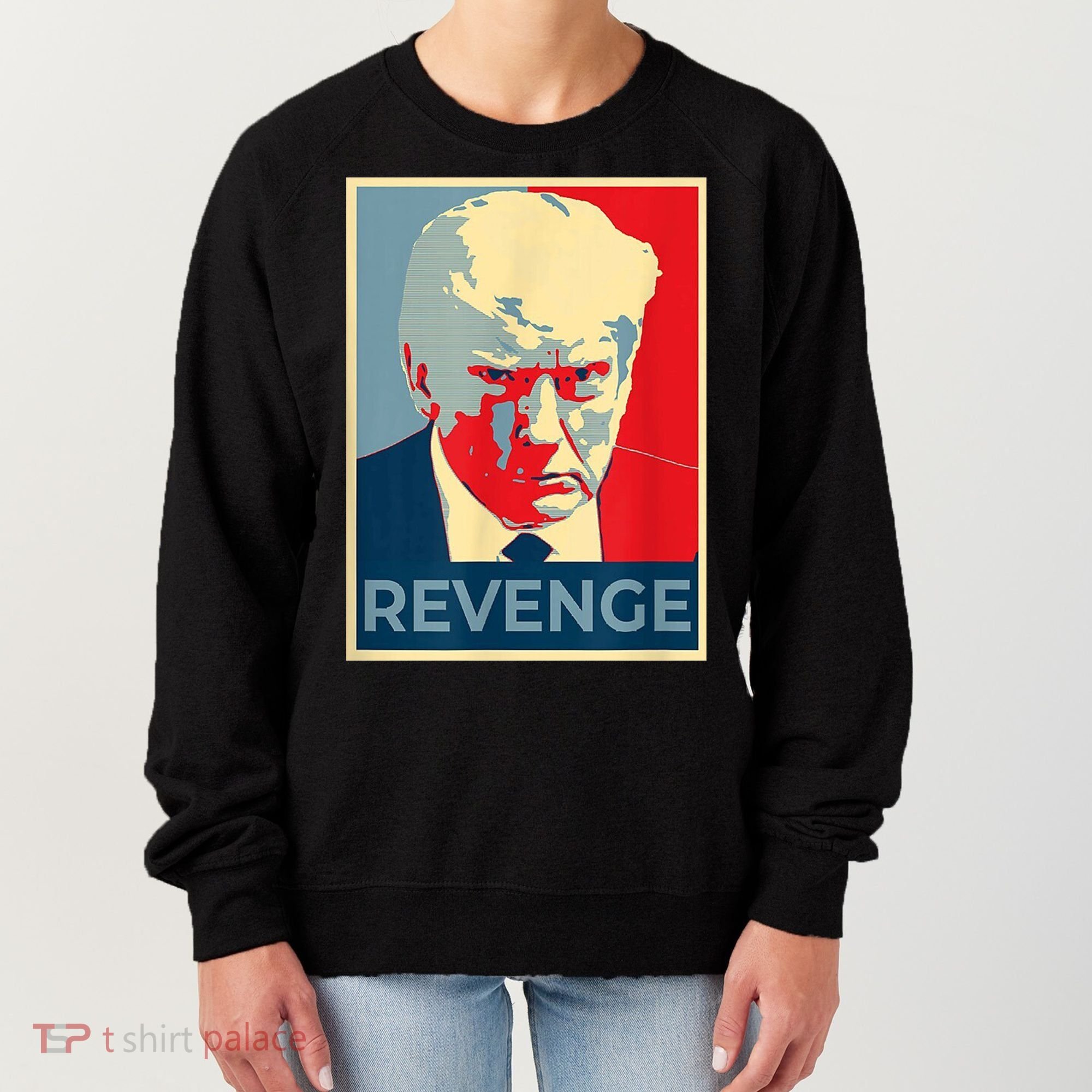 Revenge Donald Trump Retro Women's Sweatshirt