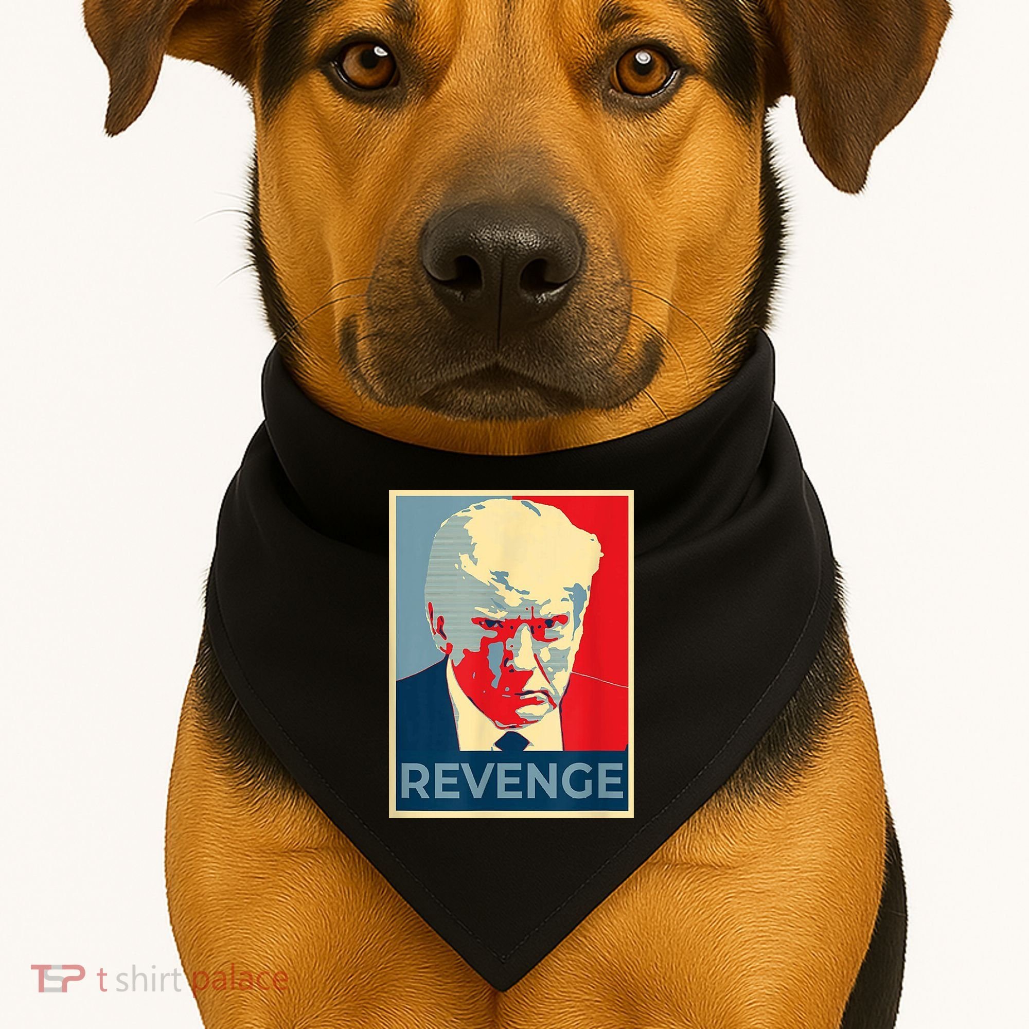 Revenge Donald Trump Retro USA-Made Doggie Bandana