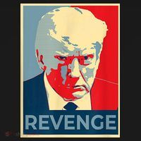 Revenge Donald Trump Retro Ornament thumb 1