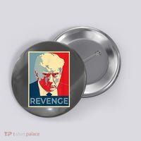 Revenge Donald Trump Retro Button thumb 0