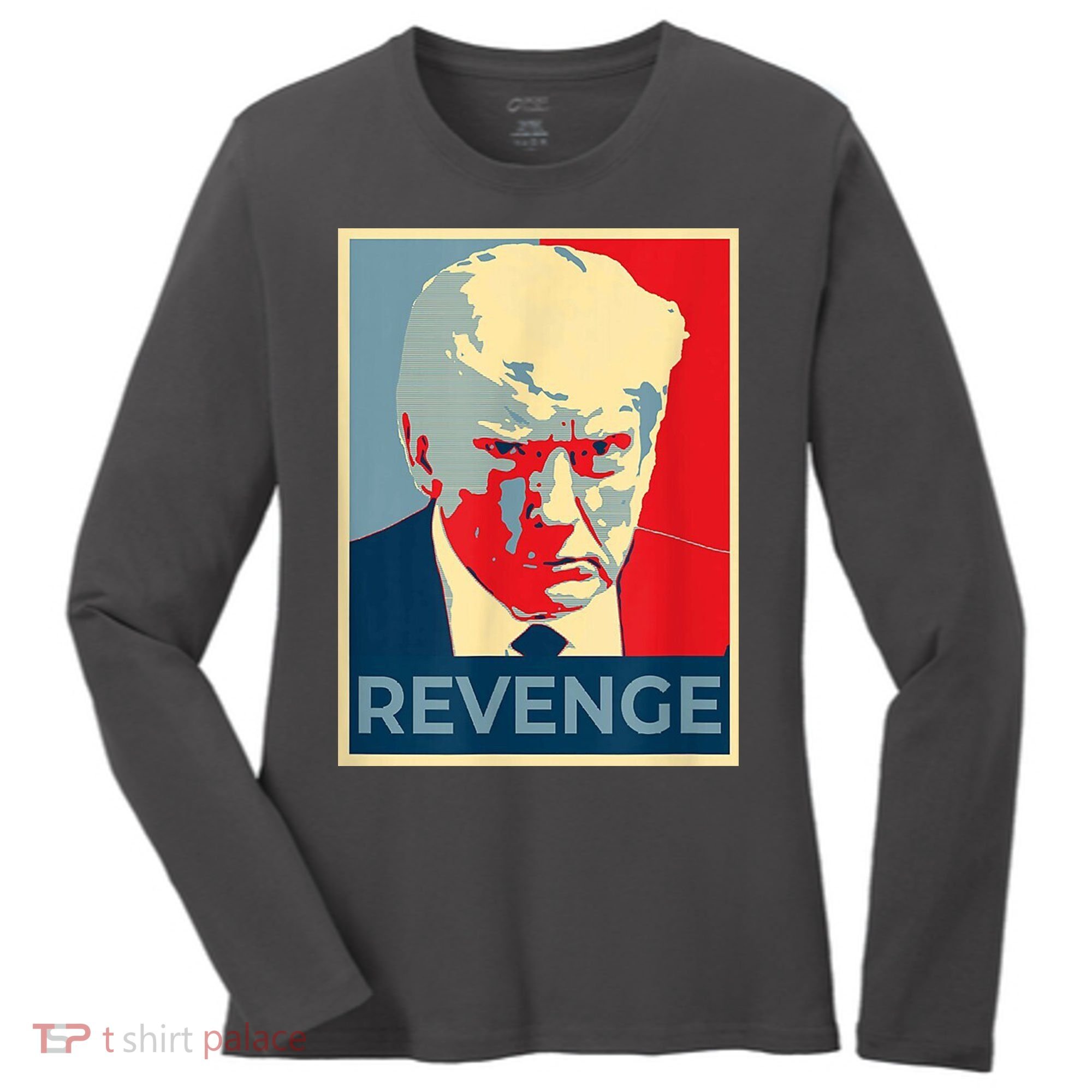 Revenge Donald Trump Retro Women's Long Sleeve Shirt