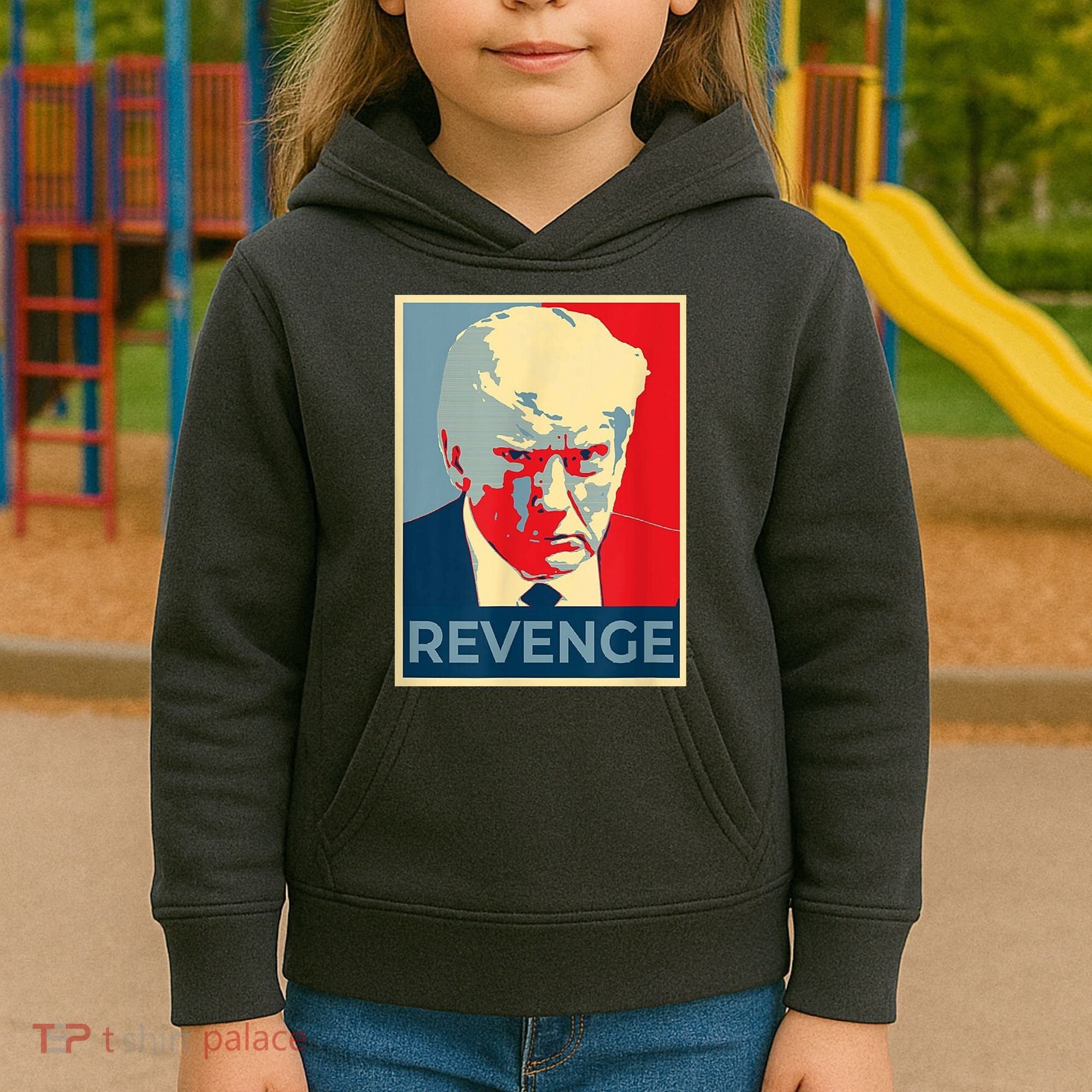 Revenge Donald Trump Retro Kids Hoodie