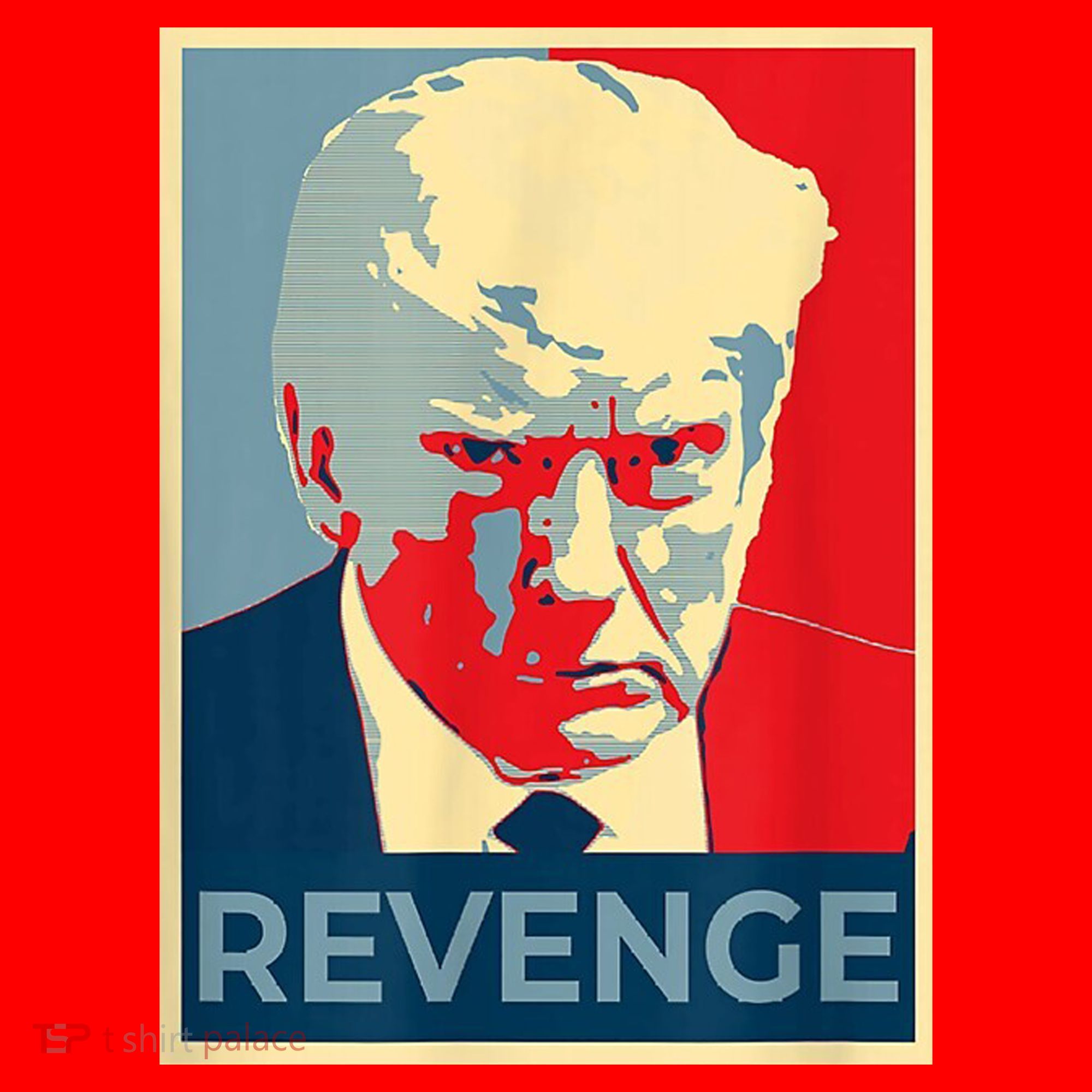 Revenge Donald Trump Retro Santa Hat