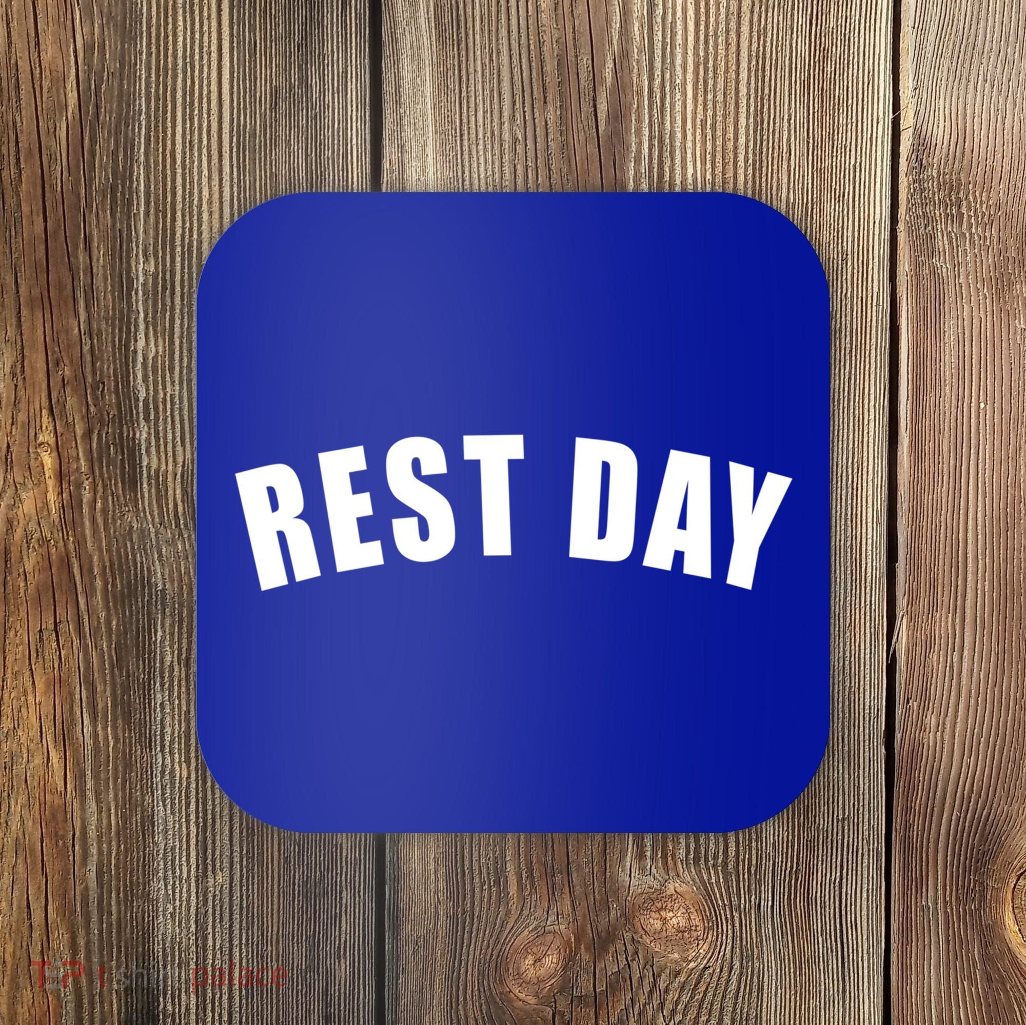 Rest Day Triathlon Sport Swim Bike Running Training Gift Coaster