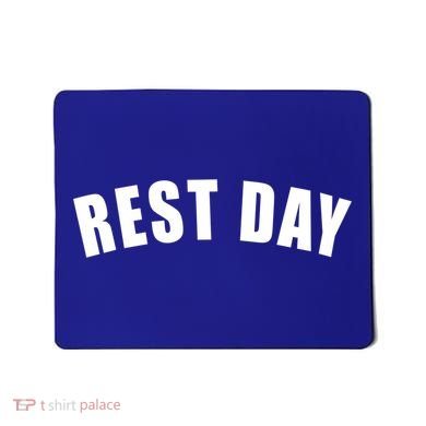Rest Day Triathlon Sport Swim Bike Running Training Gift Mousepad