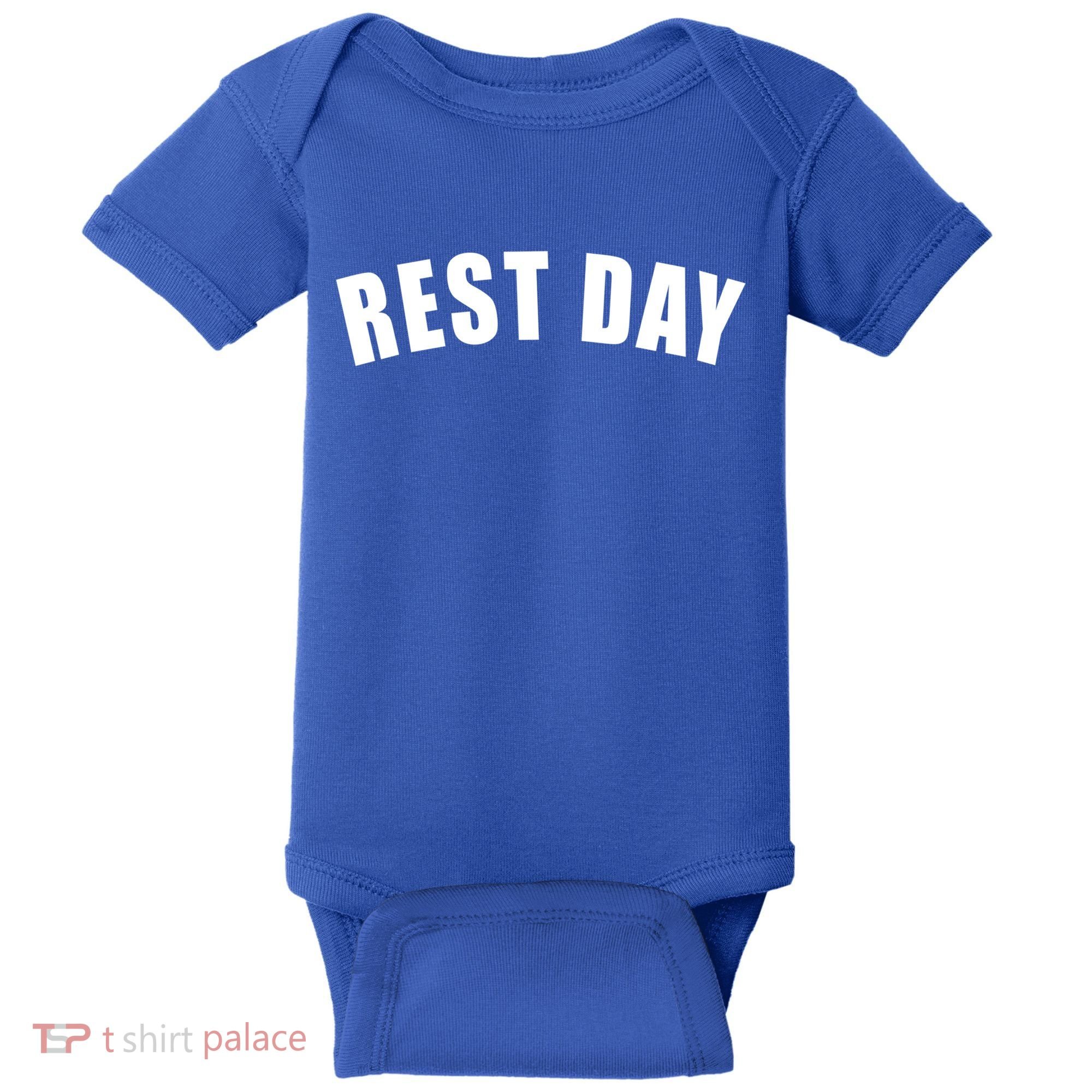 Rest Day Triathlon Sport Swim Bike Running Training Gift Baby Bodysuit
