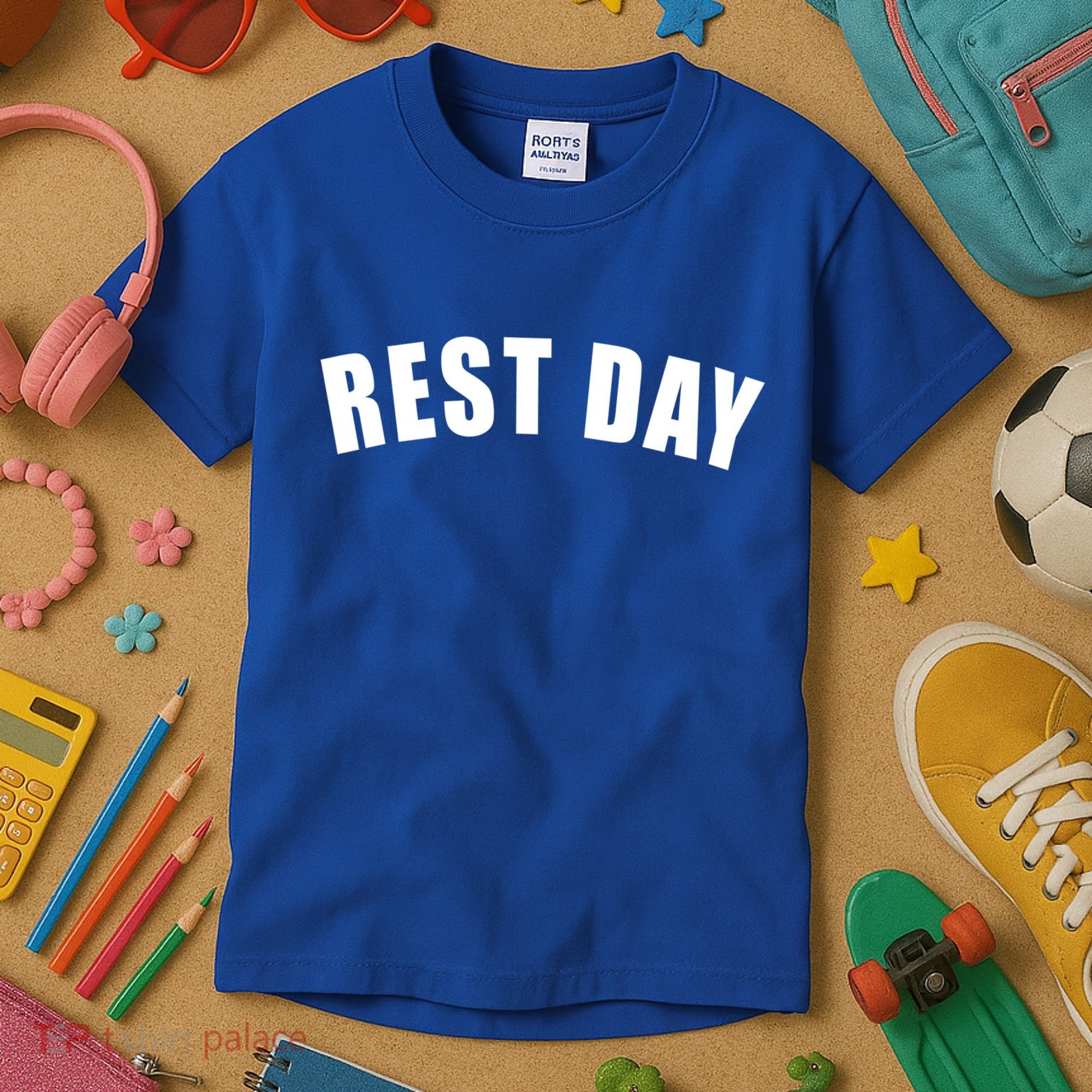 Rest Day Triathlon Sport Swim Bike Running Training Gift Kids T-Shirt