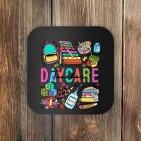 Retro Daycare Teacher Somebody Favorite Coaster thumb 0