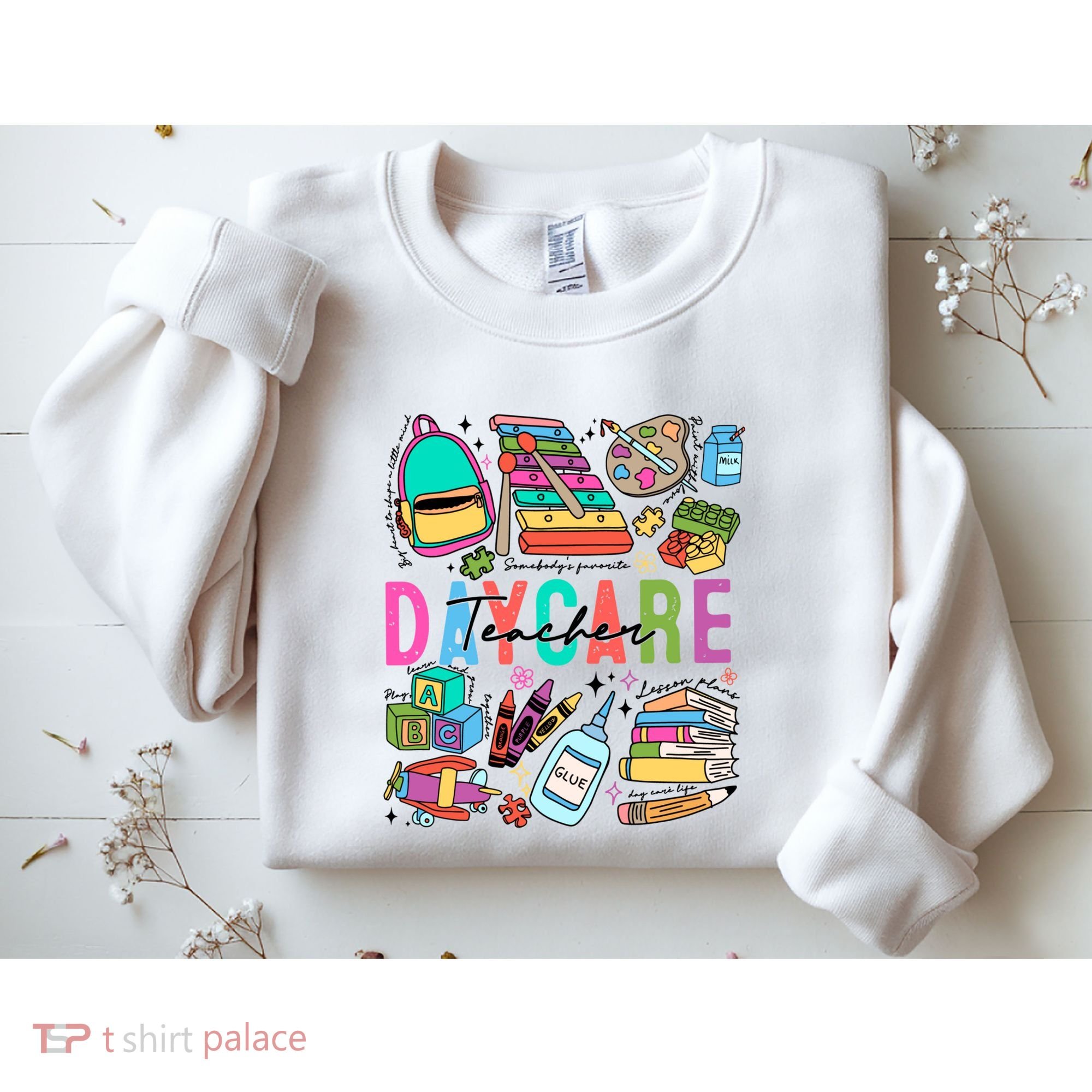 Retro Daycare Teacher Somebody Favorite Sweatshirt