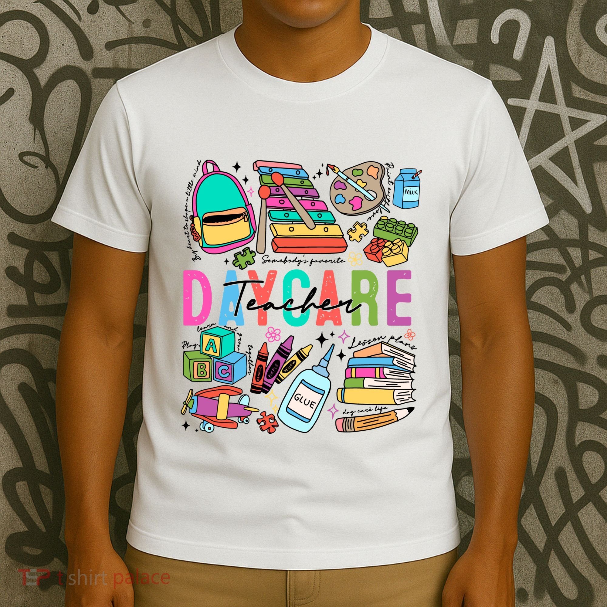 Retro Daycare Teacher Somebody Favorite T-Shirt