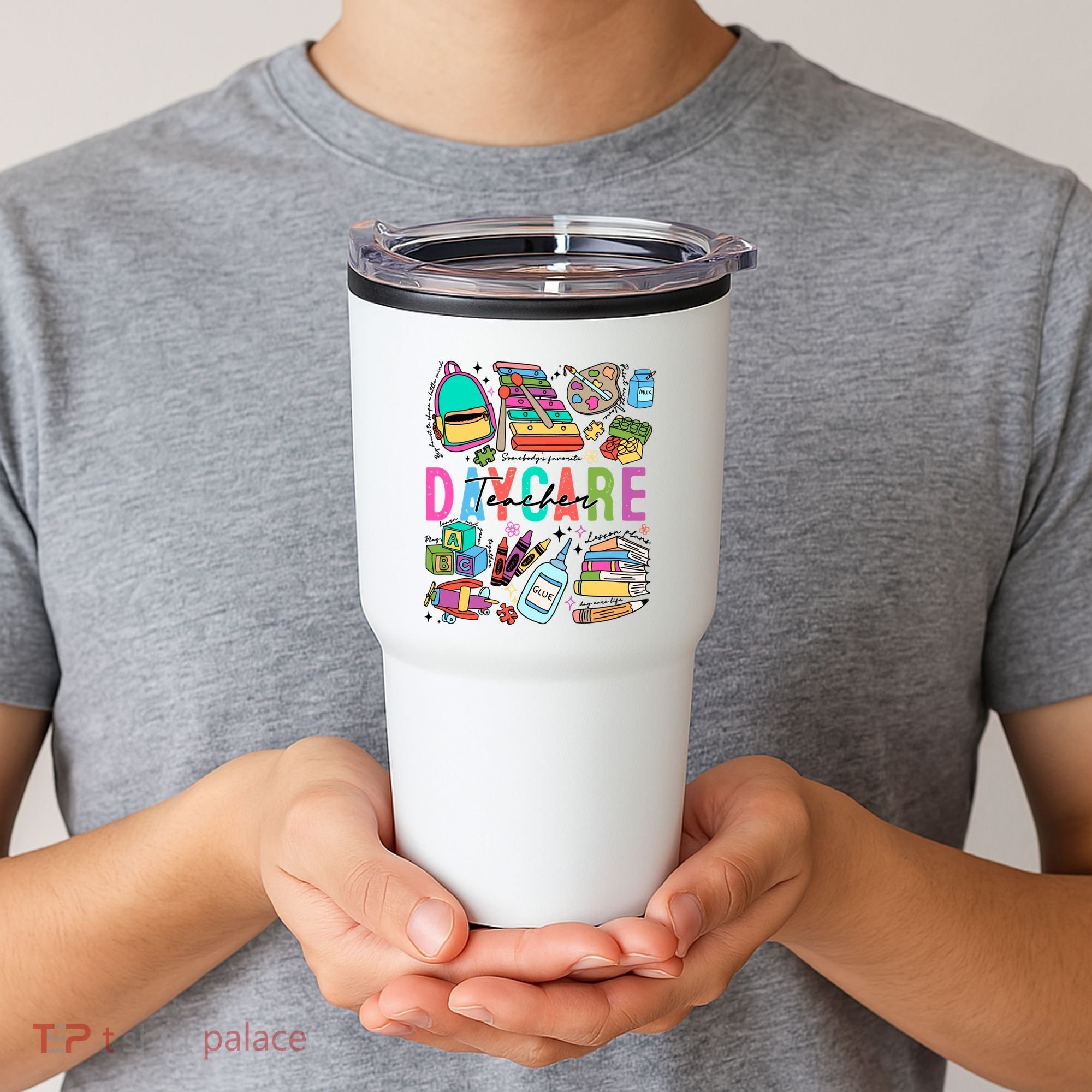 Retro Daycare Teacher Somebody Favorite Tumbler