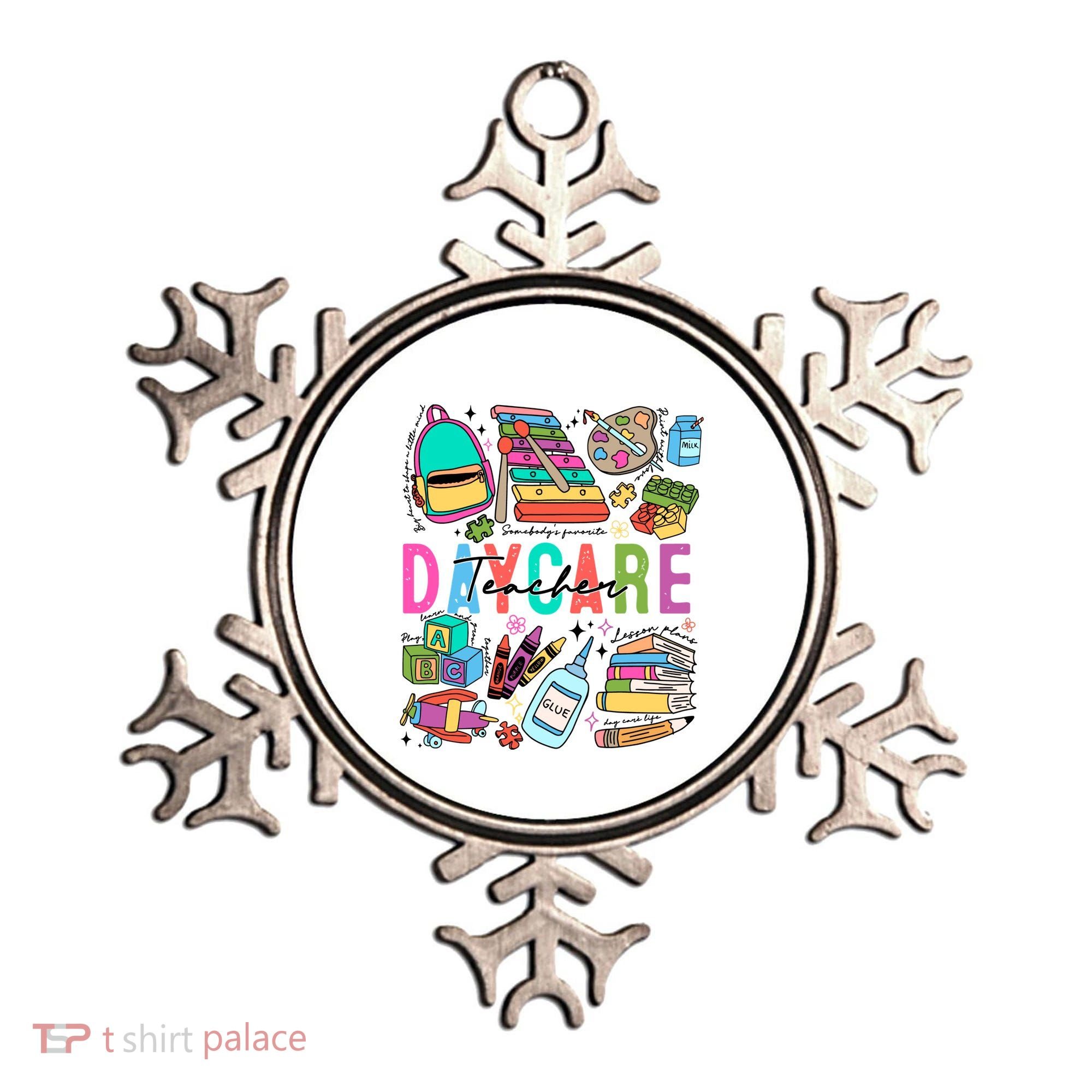 Retro Daycare Teacher Somebody Favorite Ornament