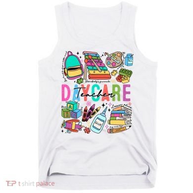Retro Daycare Teacher Somebody Favorite Tank Top