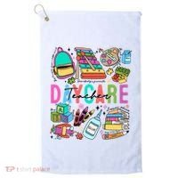 Retro Daycare Teacher Somebody Favorite Golf Towel thumb 0