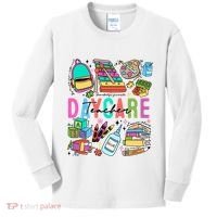 Retro Daycare Teacher Somebody Favorite Kids Long Sleeve Shirt thumb 0
