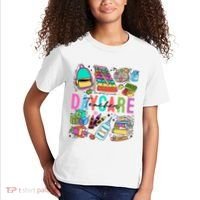 Retro Daycare Teacher Somebody Favorite Kids T-Shirt thumb 2