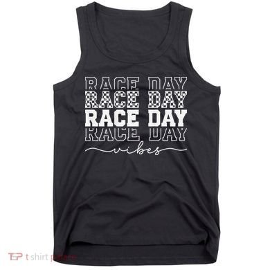 Race Day Vibes Checkered Coquette Bow Car Racing Race Day Tank Top