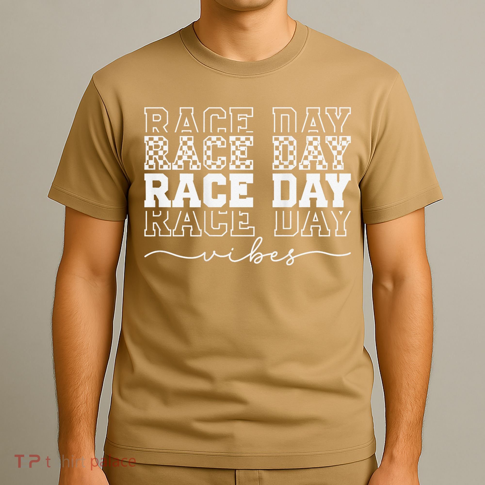 Race Day Vibes Checkered Coquette Bow Car Racing Race Day T-Shirt