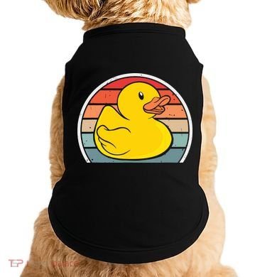 Rubber Duck Vintage Rubber Duckie Retro Doggie Tank